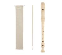 Soprano Recorder for Beginners and Adults, C Key German Style 8 Hole Flute, ABS Resin Plastic Instrument, Includes Storage Bag and Cleaning Kit, Polished Surface, Suitable for Music Learning
