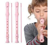 Soprano Recorder for Beginners Kids,Yiyifor 2 Pieces 6 Hole and 8 Hole ABS Treble Flute,Traditional Soprano Three Piece Descant Recorder,with Cleaning Rod,Suitable Beginner