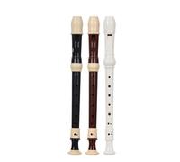 soprano recorder Recorder Soprano Long Flutes Baroque Recorder Fingering Musical Instrument Accessories Beginner Flute(Black)