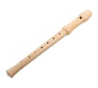 Soprano Recorder Wooden for Children Beginners 8 Hole Back to School Decor | Early Education Practice, Precise Sound and Pitch, Arts and Music Use, Beige Wood Finish