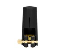 Soprano Saxophone Mouthpiece Ligature Caps Clip Leather Ligature Fastener With Caps Woodwind Instrument Accessory