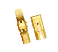 Soprano Saxophone Mouthpiece, Sax 5C/6C/7C/8C/9C with Caps Pads Musical Instrument Accessory Metal Professional Sax Mouthpiece with Slide Covers