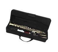 Soprano Saxophone Set Straight Lower B Brass Body Carved Cyan Beginner Saxophone