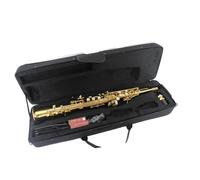 Soprano Straight Tube B Key Saxophone Brass Gold-plated Paint With Mouthpiece Accessories Beginner Saxophone