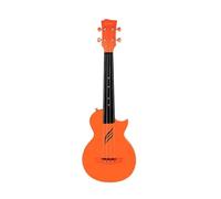 Soprano Ukulele 23 Inch For Beginners, Four Strings Hawaiian Guitar with Gig Bag Spare Strings Tuner and Picks for Adults Teenagers(Orange)