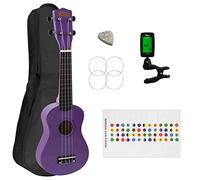 Soprano Ukulele for Beginners in Purple with FREE Uke Bag & Tuner