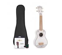 Soprano Ukulele Starter Pack with Clip-On Tuner, Cover and Strings Day Of The Dead by Gear4music