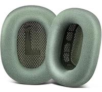 SOPROM Upgraded Ear Pads Replacement for Airpods Max Over-Ear Headphones, Earpads Cushions with Durable Mesh Fabric, Softer Foam, Noise Isolation and Sweatproof - Green