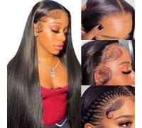 SOPSFR 13x6 HD Lace Front Wig Straight Human Hair 200% Density Straight Lace Front Wig Human Hair with Baby Hair Brazilian Human Hair 28 Inch