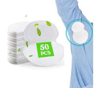 SOPSTUO Armpit Sweat Pads, 50Pcs Underarm Sweat Pads for Zero-feeling Wear, Disposable Sweat Pads for Sweating Women and Men, Self-Adhesive, Invisible Comfortable Unflavored
