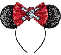 SOPSTUO Pirate Accessories Mouse Ears Headband, Pirate Hat for Kids, Boy, Girl, Men, Women, Cosplayer Costume Accessories, Halloween Party Supplies (Atyle A)