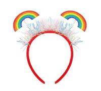 SOPSTUO Pride Headband, Rainbow Headband, Gay Pride Accessories, Colorful Rainbow Hair Hoop for LGBTQ Party Fancy Dress
