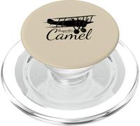 Sopwith Camel British WW1 Fighter Biplane Flying Silhouette PopSockets PopGrip for MagSafe