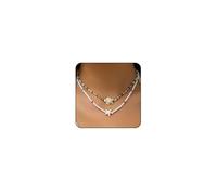 Sora Tuki Gold Starfish Necklace and Earrings - Beach Jewelry for Women - Summer Necklace with Surfer Shell and Turtle Conch Beaded Choker, average, Zinc, No Gemstone