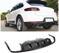 SORAD Car Rear Bumper Diffuser for Porsche Macan SUV 4Door 2014-2020, Rear Lower Lip Diffuser Protector Anti-collision Rear Bumper Diffuser Modification Accessories