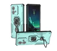 SORAKA Case for Motorola Edge 40 Neo with 360 degree rotatable metal stand magnetic iron piece for Magnetic Car Phone Mount Green