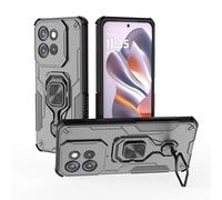 SORAKA Case for Motorola Edge 50 NEO with 360 degree rotatable metal stand magnetic iron piece for Magnetic Car Phone Mount Black