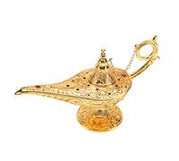 Sorand Metal Carved Aladdin Lamp Tea Oil Pot Arabian Art Craft Gift for Home/Wedding Table Decoration,Collectable Rare Classic Arabian Costume Props Lamp Pot &Gift for Party/Halloween/Birthday