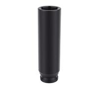Sorandy 1/2 Inch Drive Impact Socket, 120mm Extended Deep Hollow | Forged Cr Alloy Steel, Black Oxide, Heat Treated, CNC Machined Hex Socket for Pneumatic Electric Wrench