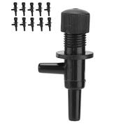 Sorandy 10 Pack Aquarium Control Valves, Plastic Fish Tank Air Line Regulator with Adjustable Button for Oxygen Volume Control, 3mm Inner Hole Diameter