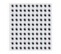 Sorandy 100Pcs 3D Fishing Fly Tying Crafts Jig Lure Eyes, Extreme Protection, Easy Application, for Small Streamers Red/Golden/Silver 3/4/8mm (8mm)