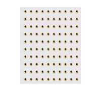 Sorandy 100Pcs 3D Fishing Fly Tying Crafts Jig Lure Eyes, Extreme Protection, Easy Application, for Small Streamers Red/Golden/Silver 3/4/8mm (3mm)