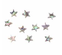 Sorandy 10PCS Abalone Shell Guitar Tone Points, Star Shape Fretboard Markers, Easy to Apply Inlay Stickers with Smooth Texture, Ideal for Guitar, Ukulele & Banjo