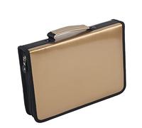 Sorandy 150 Slots PU Leather Pencil Case for Artists Stylish and Practical Pencil Bag Organizer (Gold)