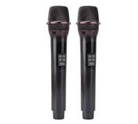 Sorandy 2.4GHz Wireless Microphone, Dual Handheld Dynamic Mic with Professional Cardioid Head and Digital Sound Processing for Karaoke Live Performance Speech Outdoor