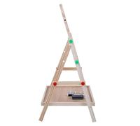 Sorandy 2 in 1 Double Side Baby Kids Child Standing Art Wooden Drawing Board, Rollover Proof Adjustable Art Easel, 2 Chalkboard Easels for Kids Inspire Painting, Ideal for Seamless