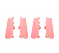 Sorandy 2 Pair Snow Plow Attachment for Shoes, Durable ABS Material Shoe Accessories with Angled Design to Push Snow, for Shoes with Holes in Front (Pink)