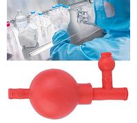 Sorandy 2 Pcs Natural Rubber Suction Bulb, Ear Washing Quantitative Sucking Bulb with Pipettes, Ideal for Industrial Mining Agricultural Food Laboratory