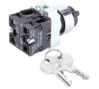 Sorandy 2 Position Key Switch Self-Reset Power Lock Conversion Locking for Home Security ZB2-BE101 ZB2-BE102C