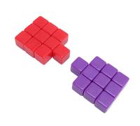Sorandy 20PCS 16mm Dice Set, Plastic Multicolor DIY Cubes, Smooth Surface Game Cubes for Board Games, Math Games & Educational Activities