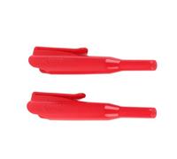 Sorandy 2Pcs Carpenter Pencil Cover with Clip, Durable & Slip Proof Design, Deep Hole Marker Accessory for Woodworking & Projects, Made of ABS (Red)
