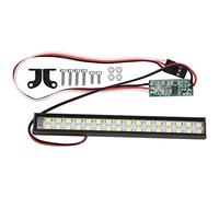 Sorandy 32pcs Universal LED Roof Lamp for RC Car, Metal and Plastic, Remote Control Signals, Long On/Strobe/Breathing Modes, for Hsp Hpi Axial RC Car, Black, 3.9 X 0.5 X 0.5in