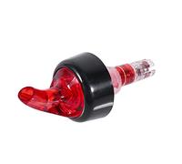 Sorandy 35mL Quick Take/Attempt Measure Measuring Pourer for Wine Bottles, Food Grade Material, Perfect for Clubs, Beautiful Design, Transparent (Red)