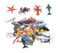 Sorandy 48pcs Sea Animals Toys Ocean Toys Plastic Miniature Educational Sensory for Kids Bath Pool Party Playtime 4 to 6 Years Old