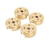 Sorandy 4pcs RC Brass Wheel Weights, High Grade Brass Material Weights, Excellent Performance with Precise Fit, Ideal for FMS 1/24 RC Car