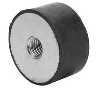 Sorandy 4pcs Rubber Mount, Anti Vibration Bobbin Isolator Damper, Metal Bonded Rubber Mount for Air Compressors, Engines, Water Pumps & Welding Machines (DE30*15 M8)