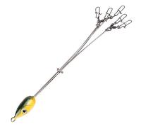 Sorandy 5 Arms Alabama Umbrella Rig Fishing Lures for Freshwater Anglers, Durable Metal and Plastic, 21cm Length, Includes Snap Swivels (Number 3(14 X 2.9 X 2cm / 5. 1.1 0.8in))
