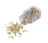 Sorandy 500PCS 5MM Hair Extension Rings Beads Links Loops with Soft Silicone Lining - Human Hair Tools - 5 Colors (blonde)