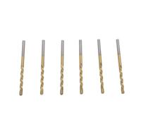 Sorandy 50pcs 1/8 Inch Drill Bits, M2 High Speed Steel Twist Drill Bits with Spiral Saw Power Tools, Suitable for Wood, Plastic, Aluminum Wall Panel Cutting (Gold)