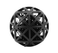 Sorandy 50Pcs Bio Porous Filter Balls for Fish Tank and Aquarium, Lightweight Biochemical Filtration Material, Restore Water Quality, PVC Black (36mm with cotton)