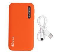 Sorandy 5G Portable WiFi Hotspot for Travel with 16 Devices, 2.77Gbps Speed, 1T4R 5G Antenna, IP67 Protection, 6100mAh Battery, Hot Swappable Design, 16+1GB Data, Connects Worldwide