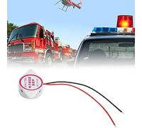 Sorandy 5Pcs Buzzer Alarm, 80dB Loud Intermittent Sound High Sensitivity with 2 Connecting Wires, Ideal for Signal Alarm SFM 27II (White)
