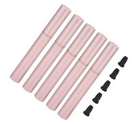 Sorandy 5pcs Durable Aluminum Eyeliner Tubes with Wand for Eyelash Growth Liquid 4ml Refillable Container Travel Size