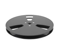 Sorandy 7 Inch Empty Take Up Reel, Nab Flange Replacement Reel, Lightweight Sturdy Tape with 3 Windproof Holes, Ideal for Studer to Tapes (Black)