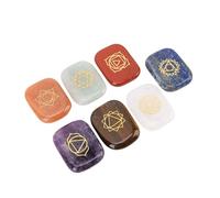 Sorandy 7Pcs Rune Stones Set, Engraved Gold Symbol Crystal Runes, Divination Stones with Velvet Drawstring Bag, Ideal for Yoga Meditation Beginners Collectors