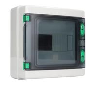 Sorandy 8 Way Distribution Box, 8 Way Circuit Breaker Box DIN Rail IP65 ABS Plastic Transparent Cover with Impact Resistance IK08, for Outdoor Indoor Home Workshop